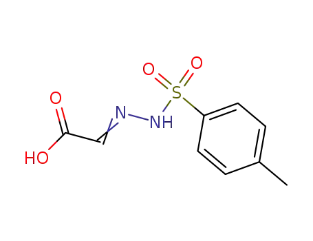 Molecular Structure of 14661-68-8 ({2-[(4-methylphenyl)sulfonyl]hydrazinylidene}acetic acid)