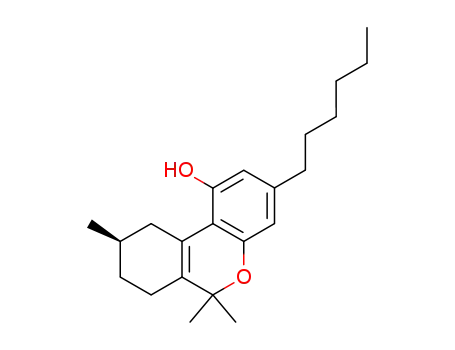 Molecular Structure of 117-51-1 (3-Hexyl-1-hydroxy-7,8,9,10-tetrahydro-6,6,9-trimethyl-6H-dibenzo(b,d)p yran)