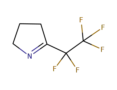 Molecular Structure of 1105579-06-3 (2-(pentafluoroethyl)-3,4-dihydro-2H-pyrrole)