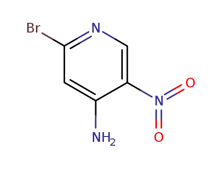 Molecular Structure of 84487-15-0 (2-Bromo-5-nitropyridin-4-amine)