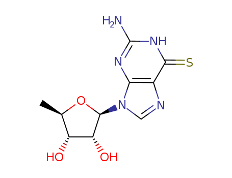 Thioguanine 5-deoxy-.beta.-D-riboside cas  4680-63-1