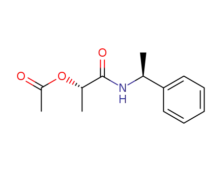Molecular Structure of 90687-81-3 ((S)-2-Acetoxy-N-<(S)-α-methylbenzyl>propionamide)