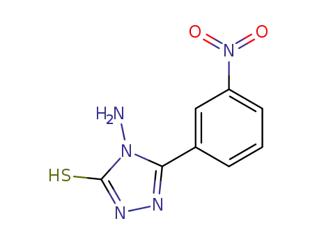 Molecular Structure of 105686-75-7 (3H-1,2,4-Triazole-3-thione, 4-amino-2,4-dihydro-5-(3-nitrophenyl)-)