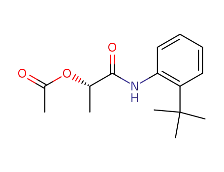 Molecular Structure of 215593-41-2 ((2S)-N-(2-tert-butylphenyl)-2-acetoxypropionamide)