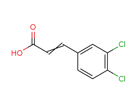 Molecular Structure of 1202-39-7 (3,4-Dichlorocinnamic acid)