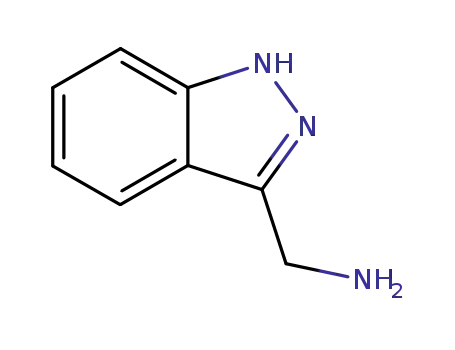 Molecular Structure of 806640-37-9 (C-(1H-INDAZOL-3-YL)-METHYLAMINE)