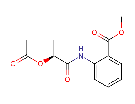 Molecular Structure of 145041-21-0 ((S)-methyl 2-(2-acetoxypropanamido)benzoate)