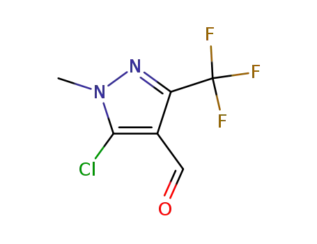 Molecular Structure of 128455-62-9 (5-CHLORO-1-METHYL-3-(TRIFLUOROMETHYL)PYRAZOLE-4-CARBOXALDEHYDE)