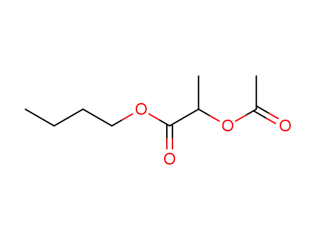 Molecular Structure of 88392-18-1 (Propanoic acid, 2-(acetyloxy)-, butyl ester, (S)-)