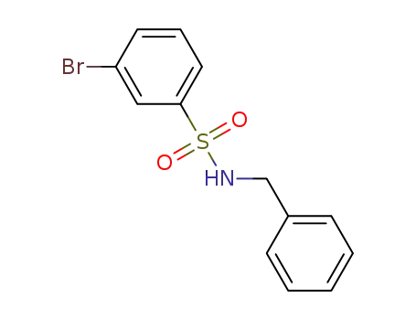 Molecular Structure of 625470-36-2 (N-BENZYL 3-BROMOBENZENESULFONAMIDE)