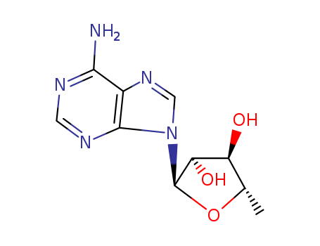 2-(6-aminopurin-9-yl)-5-methyl-oxolane-3,4-diol cas  4152-76-5
