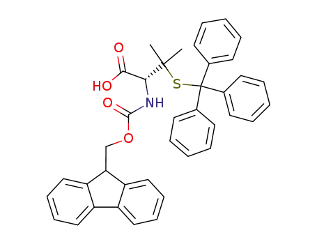 Molecular Structure of 201532-01-6 (FMOC-D-PEN(TRT)-OH)