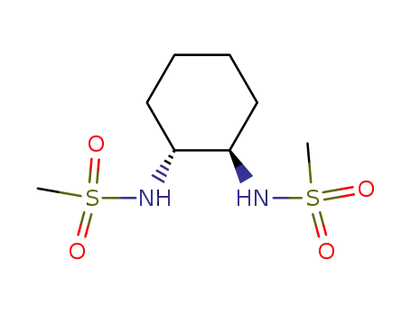 Molecular Structure of 122833-58-3 ((1R,2R)-1,2-N,N'-BIS[(METHANE-SULFONYL)AMINO]-CYCLOHEXANE)