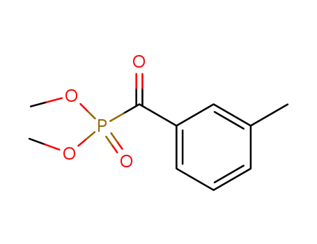 Molecular Structure of 141543-27-3 (Phosphonic acid, (3-methylbenzoyl)-, dimethyl ester)