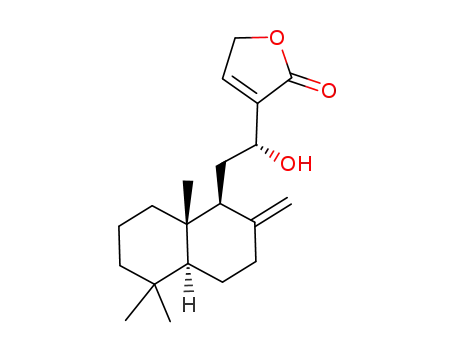Molecular Structure of 958885-86-4 (12-Hydroxy-8(17),13-labdadien-16,15-olide)