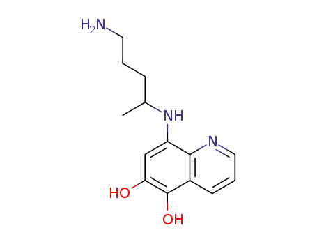 Molecular Structure of 87321-06-0 (8-[(5-aminopentan-2-yl)amino]-6-hydroxyquinolin-5(1H)-one)