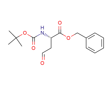 Molecular Structure of 124994-66-7 (Butanoicacid, 2-[[(1,1-dimethylethoxy)carbonyl]amino]-4-oxo-, phenylmethyl ester, (2S)-)