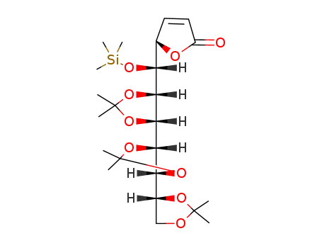 5-O-(Trimethylsilyl)-6,7:8,9:10,11-tri-O-isopropylidene-2,3-dideoxy-D-arabino-L-altro-undec-2-enono-1,4-lactone
