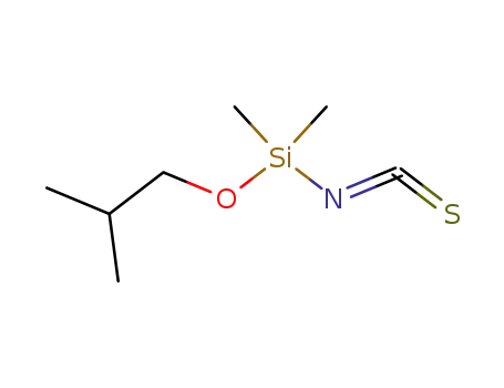 Molecular Structure of 141701-47-5 (Silane, isothiocyanatodimethyl(2-methylpropoxy)-)