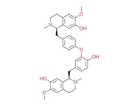 7-Isoquinolinol,1,2,3,4-tetrahydro-1-[[4-[2-hydroxy-5-[[(1R)-1,2,3,4-tetrahydro-7-hydroxy-6-methoxy-2-methyl-1-isoquinolinyl]methyl]phenoxy]phenyl]methyl]-6-methoxy-2-methyl-,(1R)-