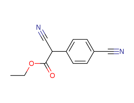 Benzeneacetic acid, a,4-dicyano-, ethyl ester
