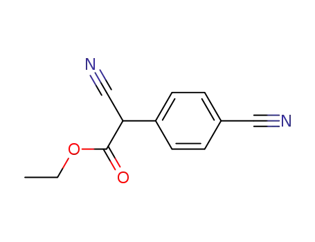 Molecular Structure of 120885-48-5 (ETHYL 2-CYANO-2-(4-CYANOPHENYL)ACETATE)