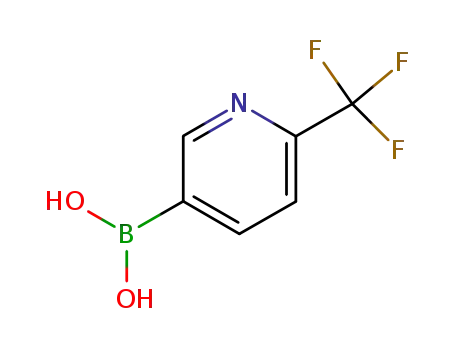 Molecular Structure of 868662-36-6 (2-Trifluoromethyl-5-pyridineboric acid)