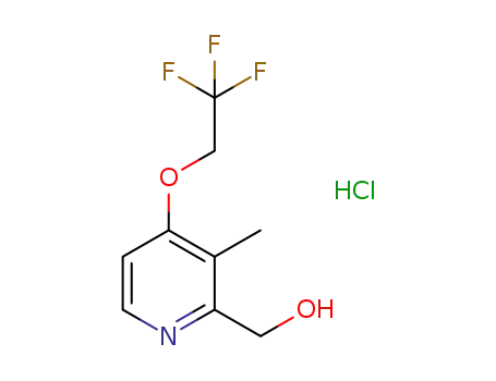 Molecular Structure of 253345-80-1 (2-HYDROXYMETHYL-3-METHYL-4-(2,2,2-TRIFLUOROETHOXY)PYRIDINE HCL)