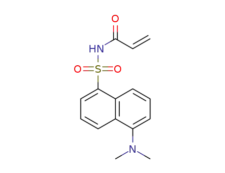 Molecular Structure of 127488-68-0 (N-((5-(dimethylamino)naphthalen-1-yl)sulfonyl)acrylamide)