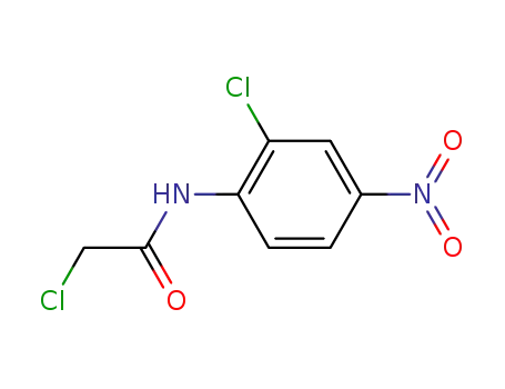 Molecular Structure of 34004-41-6 (2-Chloro-N-(2-chloro-4-nitro-phenyl)-acetamide)