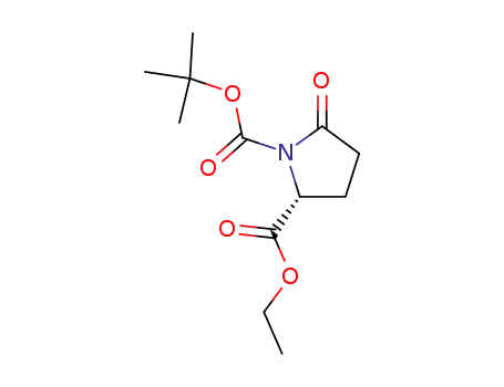 Molecular Structure of 144978-35-8 (1-BOC-D-PYROGLUTAMIC ACID ETHYL ESTER)