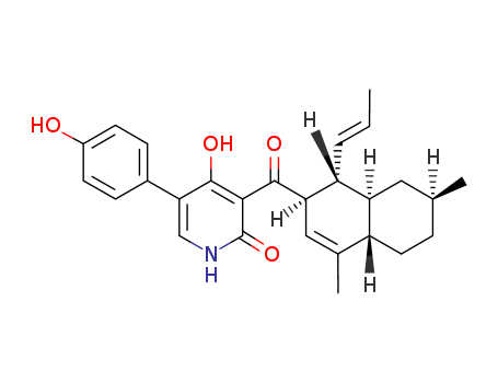 2(1H)-Pyridinone,4-hydroxy-5-(4-hydroxyphenyl)-3-[[(1R,2S,4aS,7S,8aR)-1,2,4a,5,6,7,8,8a-octahydro-4,7-dimethyl-1-(1E)-1-propen-1-yl-2-naphthalenyl]carbonyl]-