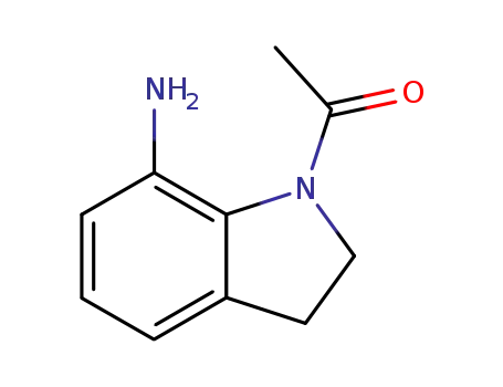 Molecular Structure of 51501-31-6 (1-ACETYL-7-AMINO-2,3-DIHYDRO-(1H)-INDOLE)