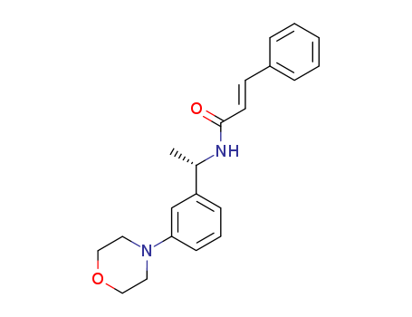 2-Propenamide, N-[(1S)-1-[3-(4-morpholinyl)phenyl]ethyl]-3-phenyl-,  (2E)-