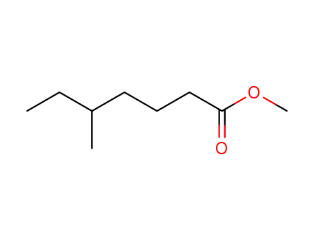 Molecular Structure of 89986-46-9 (Heptanoic acid, 5-methyl-, methyl ester)