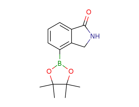 Molecular Structure of 765948-78-5 (2,3-DIHYDRO-1H-ISOINDOL-1-ONE-4-BORONIC ACID PINACOL ESTER)