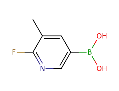 Molecular Structure of 904326-92-7 (2-FLUORO-3-METHYLPYRIDINE-5-BORONIC ACID)