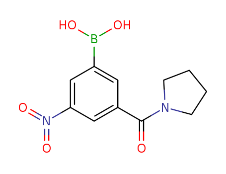 3-Nitro-5-(pyrrolidine-1-carbonyl)phenylboronic acid 871332-81-9
