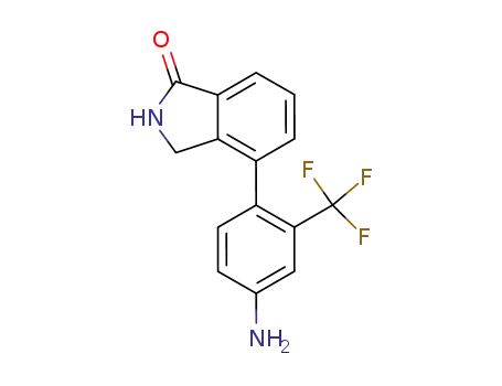 1H-Isoindol-1-one, 4-[4-amino-2-(trifluoromethyl)phenyl]-2,3-dihydro-