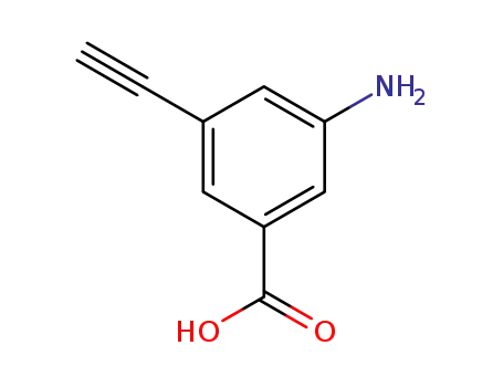 Molecular Structure of 1639866-72-0 (3-amino-5-ethynylbenzoic acid)