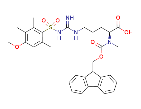 L-Ornithine,N2-[(9H-fluoren-9-ylmethoxy)carbonyl]-N5-[imino[[(4-methoxy-2,3,6-trimethylphenyl)sulfonyl]amino]methyl]-N2-methyl-