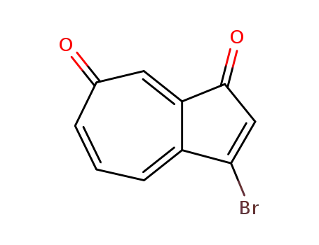 Molecular Structure of 161126-13-2 (1,7-Azulenedione, 3-bromo-)