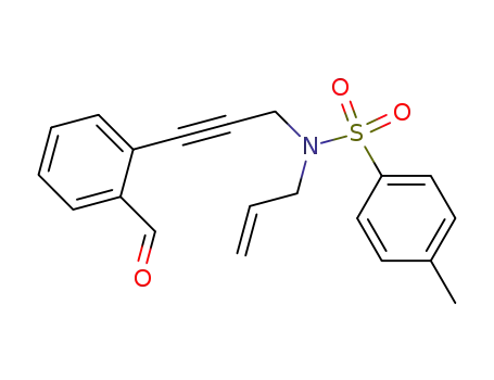 Molecular Structure of 857026-45-0 (N-allyl-N-(3-(2-formylphenyl)prop-2-yn-1-yl)-4-methylbenzenesulfonamide)
