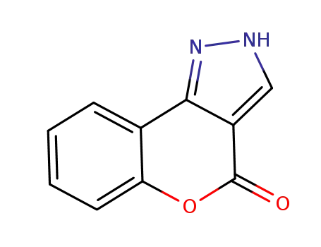 Molecular Structure of 4744-64-3 ([1]Benzopyrano[4,3-c]pyrazol-4(1H)-one)