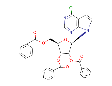 (2R,3R,4R,5R)-2-((Benzoyloxy)methyl)-5-(4-chloro-7H-pyrrolo[2,3-d]pyrimidin-7-yl)tetrahydrofuran-3,4-diyldibenzoate