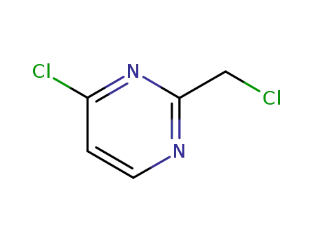 Molecular Structure of 3842-28-2 (4-CHLORO-2-(CHLOROMETHYL)PYRIMIDINE)