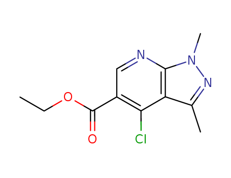 ETHYL 4-CHLORO-1,3-DIMETHYL-1H-PYRAZOLO[3,4-B]PYRIDINE-5-CARBOXYLATE