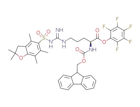 Molecular Structure of 200132-16-7 (FMOC-ARG(PBF)-OPFP)