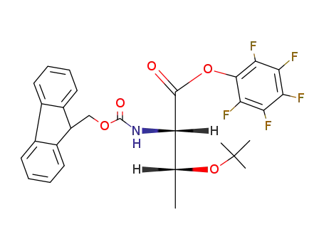 Molecular Structure of 117088-31-0 (FMOC-THR(TBU)-OPFP)