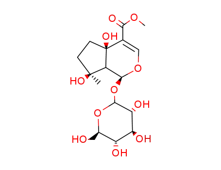 Cyclopenta(c)pyran-4-carboxylic acid, 1-(beta-D-glucopyranosyloxy)-1,4a,5,6,7,7a-hexahydro-4a,7-dihydroxy-7-methyl-, methyl ester